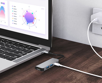 Estación de Acoplamiento USB-C Multifunción 4 en 1 con Carga Rápida PD y Video 4K - Image 7