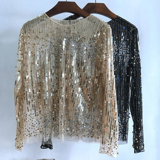 Blusa Elegante con Lentejuelas para Mujer - Image 20