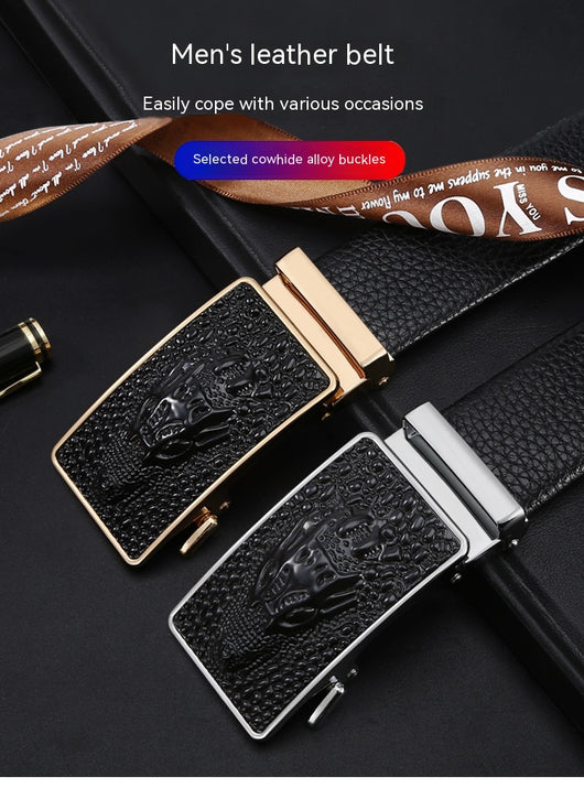 Cinturón de Cuero para Hombre con Hebilla Automática - Image 59