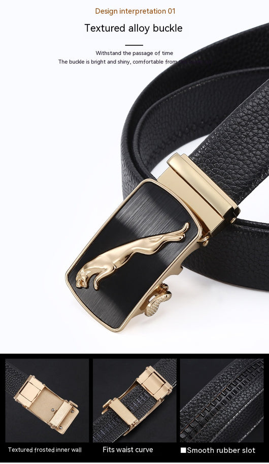 Cinturón de Cuero para Hombre con Hebilla Automática - Image 66