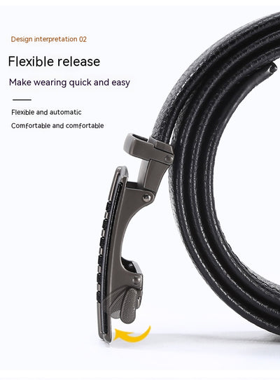Cinturón de Cuero para Hombre con Hebilla Automática - Image 68