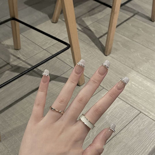 Parches de Uñas con Cadenas de Diamantes y Moños - Image 9