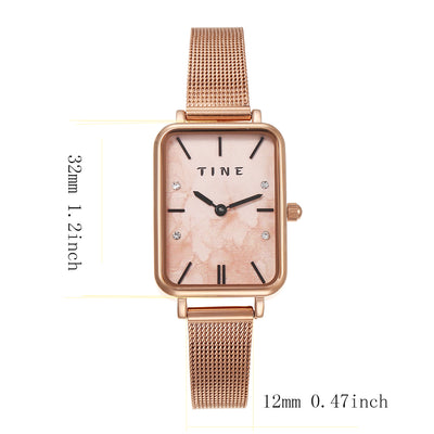 Reloj de Acero Cuadrado Estilo Ins para Estudiantes - Diseño Minimalista Cuarzo - Image 8