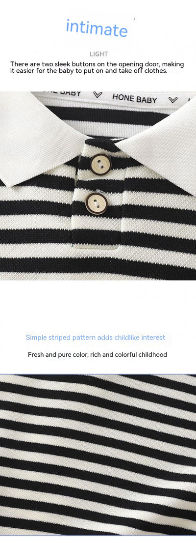 Sudadera con Capucha Estilo Universitario a Rayas para Niños - Image 10