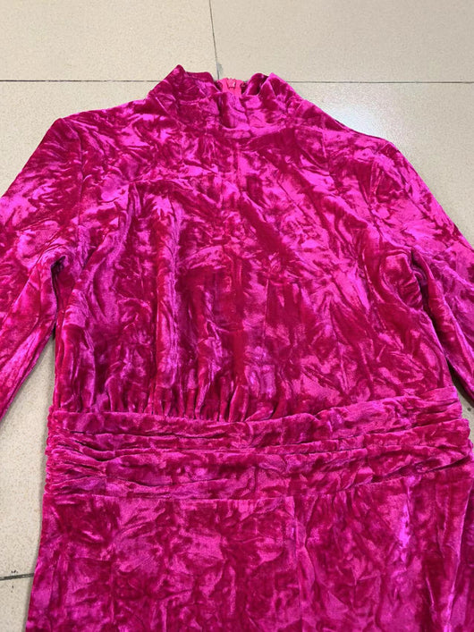 Jumpsuit Cuello Tortuga Rojo Rosado - Elegancia Moderna - Image 13