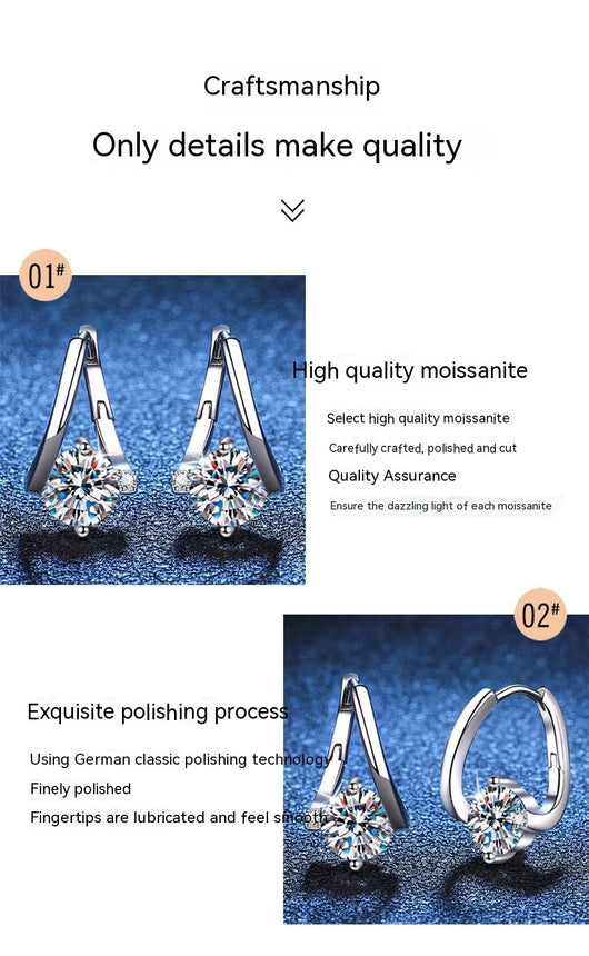 Aretes de Moissanita en Plata 925 - Lujo Asequible - Image 13