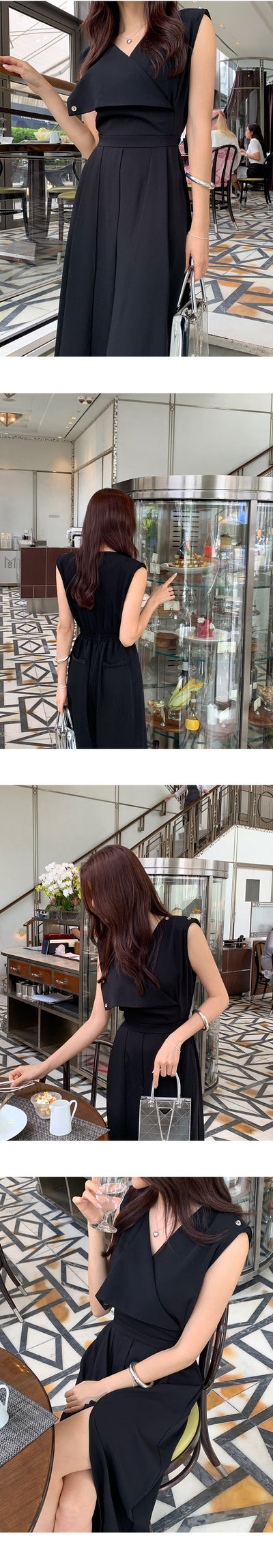 Jumpsuit Elegante para Mujer con Escote V y Abertura Lateral - Image 33