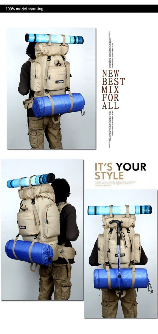 Mochila de Senderismo de Gran Capacidad para Montaña y Deportes Outdoor - Image 12