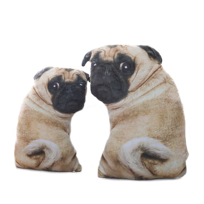 Almohada Peluche Bulldog 3D Realista - Muñeco Pug Acostado para Sofá y Descanso - Image 9
