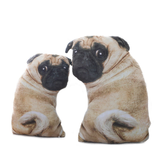 Almohada Peluche Bulldog 3D Realista - Muñeco Pug Acostado para Sofá y Descanso - Image 9
