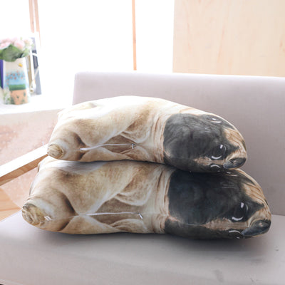 Almohada Peluche Bulldog 3D Realista - Muñeco Pug Acostado para Sofá y Descanso - Image 11