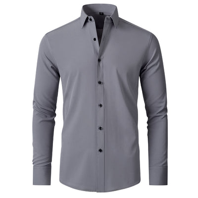 Camisa Ejecutiva Elástica Sin Planchado Antiarrugas Hombre - Image 58