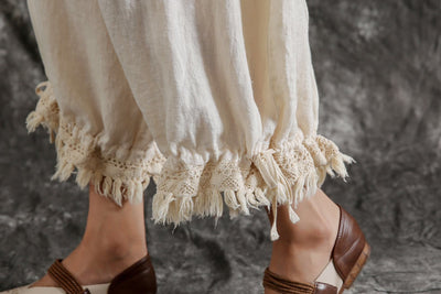Pantalones Casuales de Algodón y Lino Sueltos Tipo Linterna para Verano - Image 22