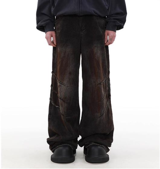 Pantalones Vaqueros Holgados Desgastados para Hombre - Estilo Urbano Relajado - Image 7