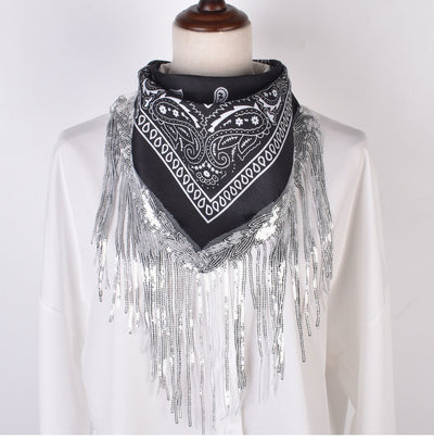 Pañuelo Cuadrado Étnico de Poliéster - Accesorio de Moda Versátil - Image 11