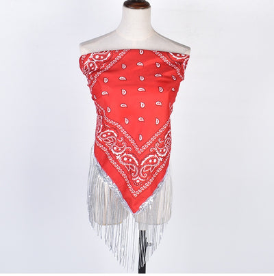 Pañuelo Cuadrado Étnico de Poliéster - Accesorio de Moda Versátil - Image 17