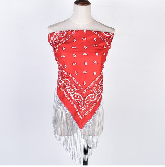 Pañuelo Cuadrado Étnico de Poliéster - Accesorio de Moda Versátil - Image 17