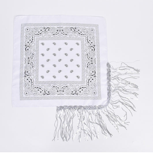 Pañuelo Cuadrado Étnico de Poliéster - Accesorio de Moda Versátil - Image 26