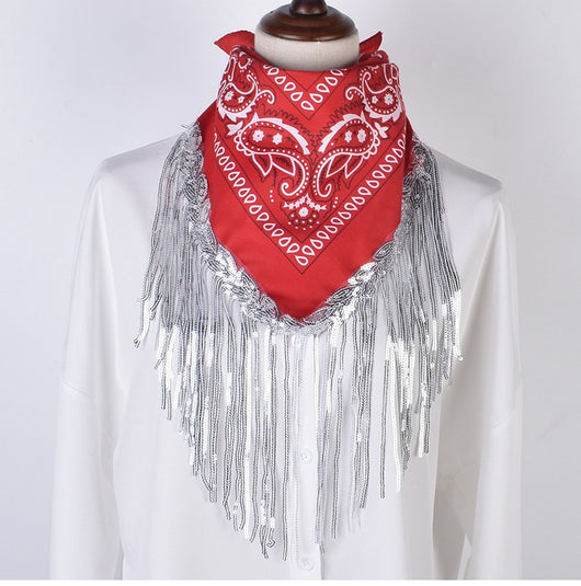 Pañuelo Cuadrado Étnico de Poliéster - Accesorio de Moda Versátil - Image 27