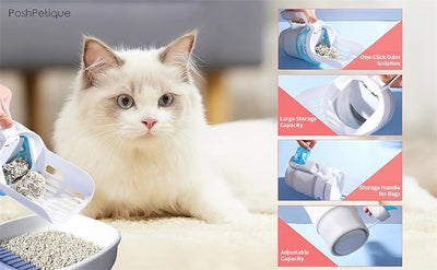 Pala Automática para Arenero de Gatos con Bolsas de Repuesto y Sistema de Limpieza Continua - Image 21
