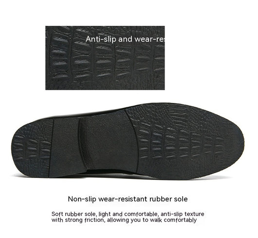 Mocasines Casuales de Cuero Brillante Talla Grande para Hombre - Image 27