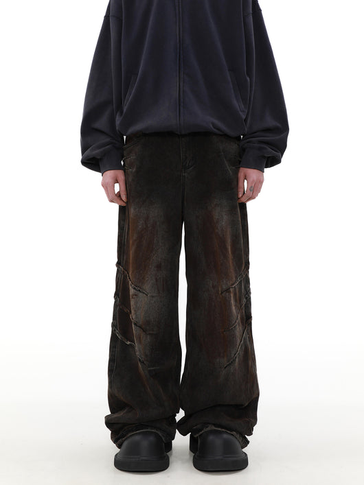 Pantalones Vaqueros Holgados Desgastados para Hombre - Estilo Urbano Relajado - Image 15