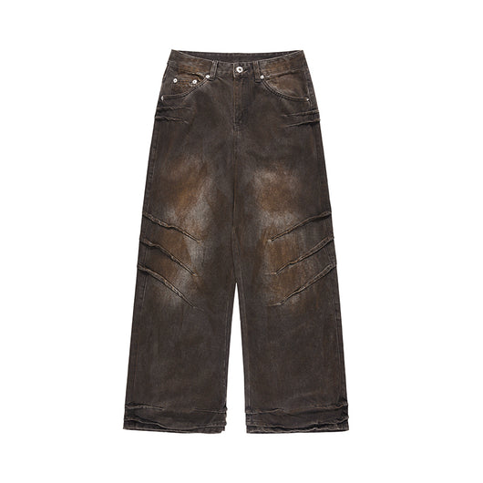 Pantalones Vaqueros Holgados Desgastados para Hombre - Estilo Urbano Relajado - Image 17
