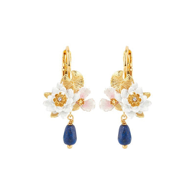 Aretes Vintage Jardín Monet Flores Esmaltadas para Mujer - Image 18
