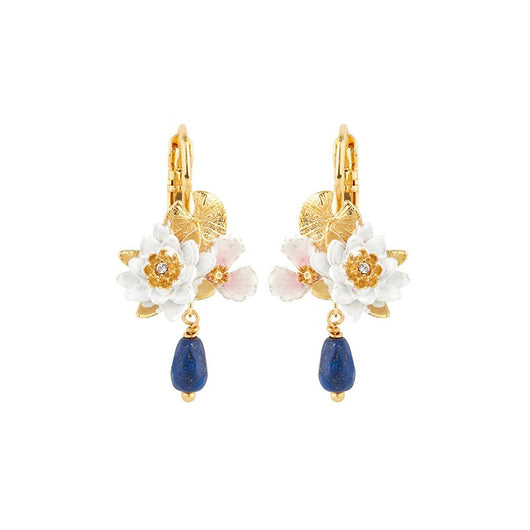 Aretes Vintage Jardín Monet Flores Esmaltadas para Mujer - Image 18