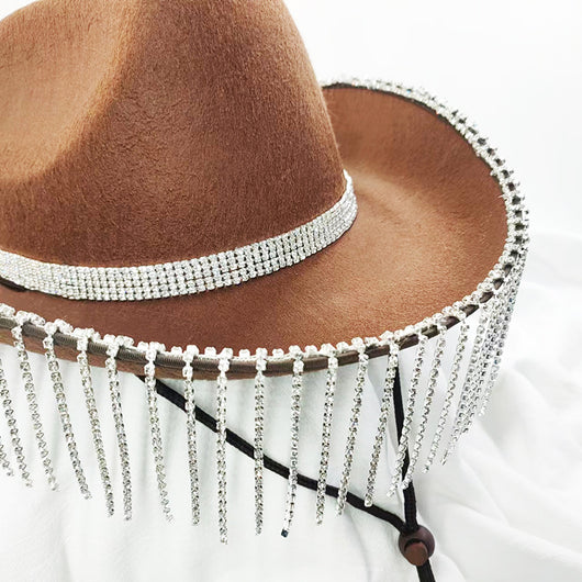 Sombrero Vaquero Denim con Cristales para Dama de Honor - Image 13