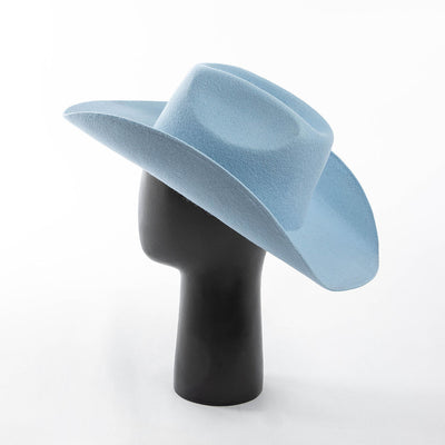 Sombrero Vaquero de Fieltro de Lana con Estilo Casual - Image 45