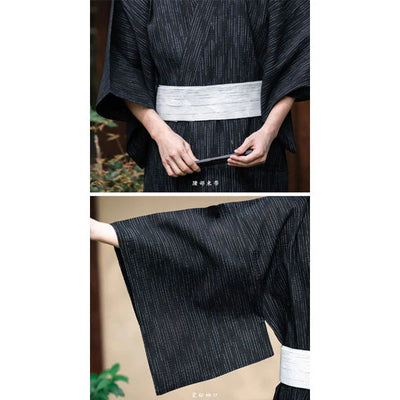Bata Kimono Japonesa para Hombre - Comodidad de Verano - Image 15