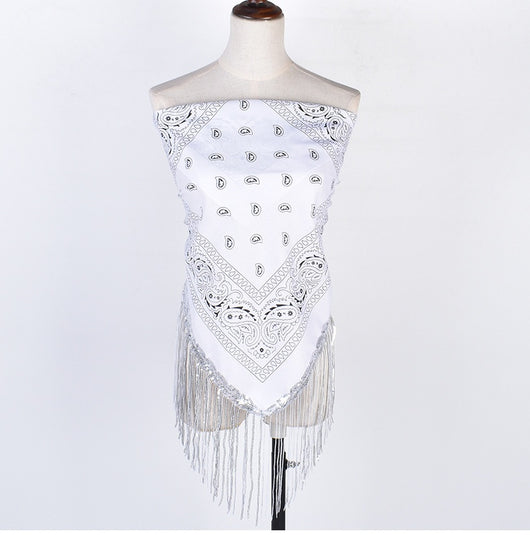 Pañuelo Cuadrado Étnico de Poliéster - Accesorio de Moda Versátil - Image 57