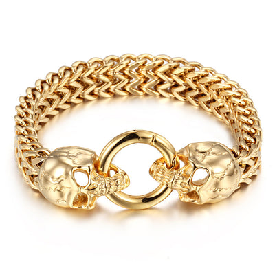 Pulsera de Acero Titanio con Calavera para Hombre - Diseño Dominante y Resistente - Image 11