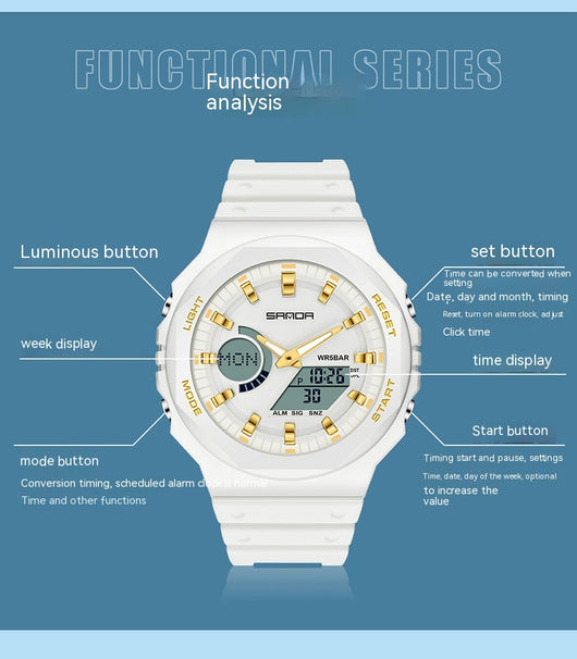 Reloj Deportivo Inteligente Resistente al Agua con Doble Pantalla - Image 16