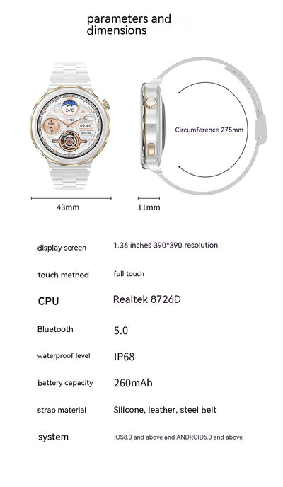 Anillo Inteligente Femenino con Llamadas Bluetooth, NFC y Monitor de Ciclo - Image 59