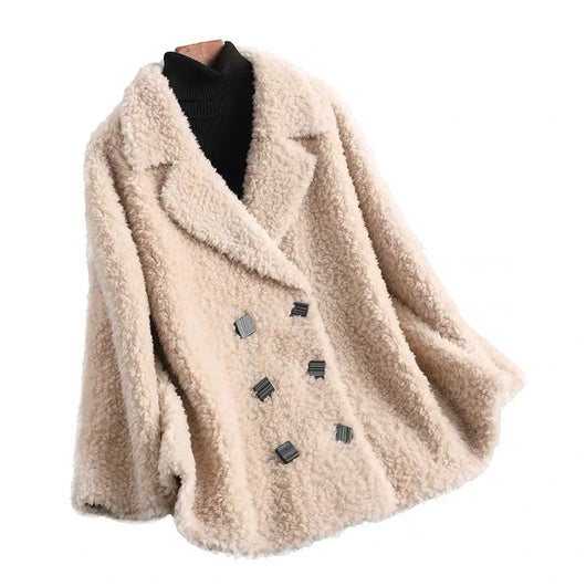 Abrigo de Lana Pura de Oveja Esquilada, Largo Medio, Talla Grande - Image 11