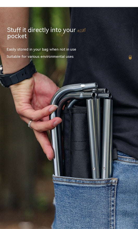 Taburete Plegable de Aluminio para Exterior - Image 15