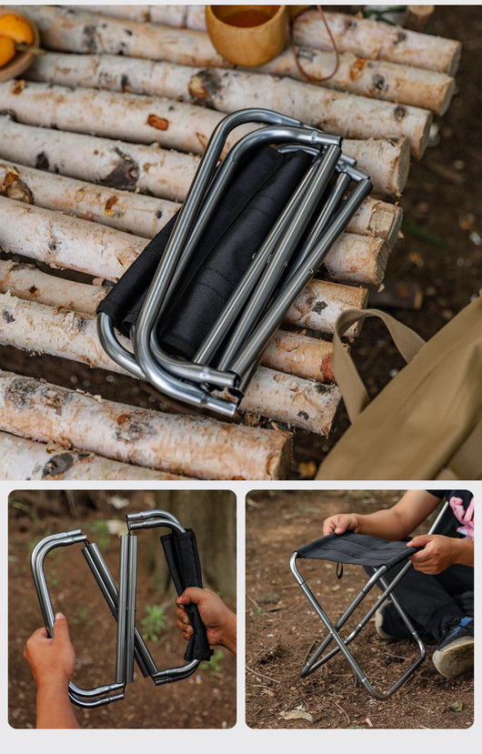Taburete Plegable de Aluminio para Exterior - Image 20