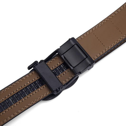 Cinturón de Cuero Genuino para Hombre con Hebilla Automática - Image 13