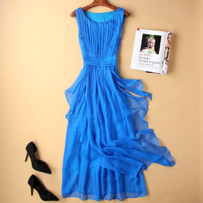 Vestido Largo de Seda Blanca Ajustado - Image 15