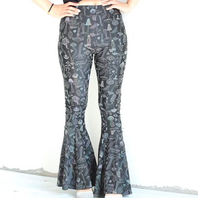 Pantalones Acampanados Reflectantes de Cintura Alta para Mujer - Image 11