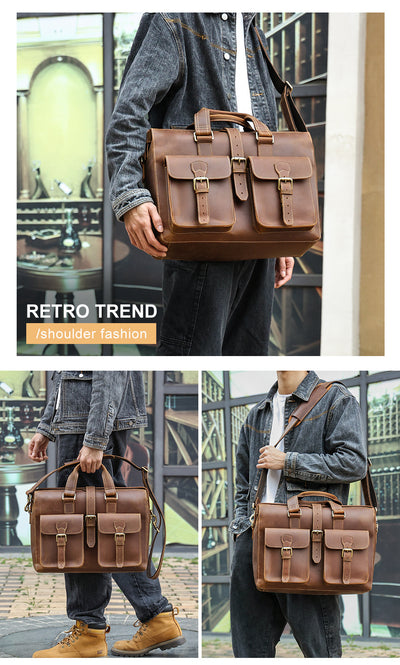 Bolso de Cuero Genuino para Negocios - Image 35