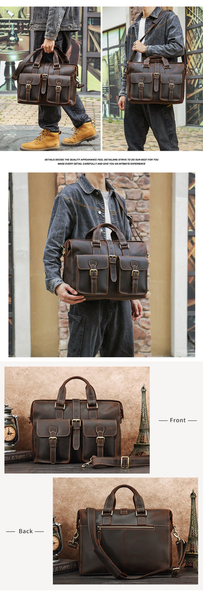 Bolso de Cuero Genuino para Negocios - Image 50