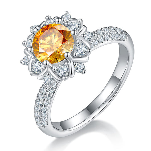 Anillo de Moissanita 1 Quilate en Plata 925 - Diseño Floral para Propuesta - Image 21