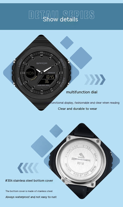 Reloj Deportivo Inteligente Resistente al Agua con Doble Pantalla - Image 21