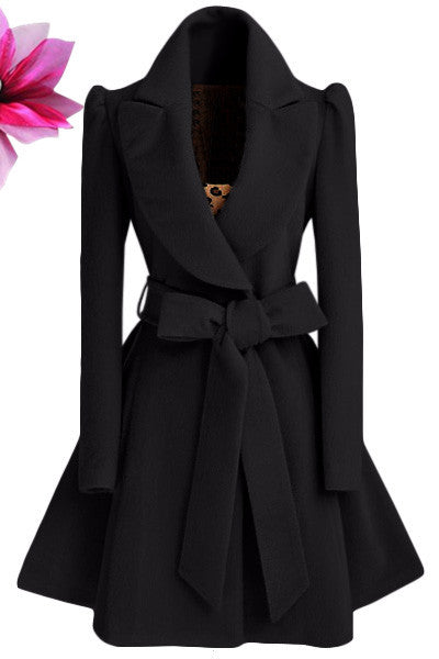 Abrigo de Lana Entallado Slim-fit para Mujer - Image 9