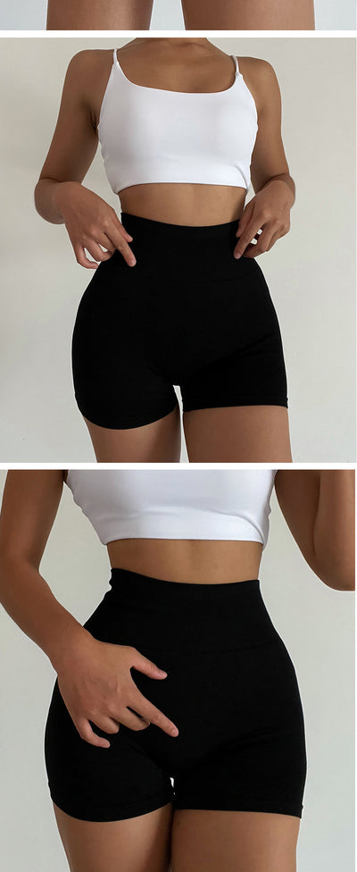Shorts de Yoga Cintura Alta Levanta Glúteos - Secado Rápido sin Costuras - Image 27