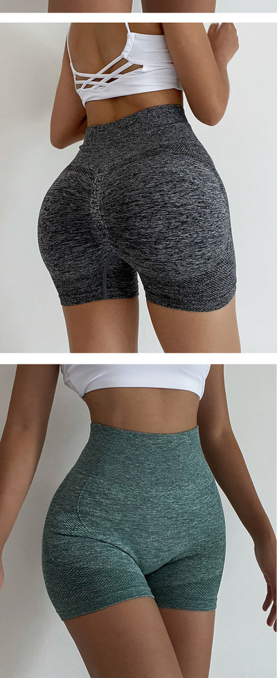 Shorts de Yoga Cintura Alta Levanta Glúteos - Secado Rápido sin Costuras - Image 28