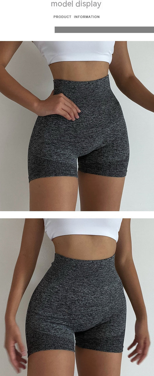 Shorts de Yoga Cintura Alta Levanta Glúteos - Secado Rápido sin Costuras - Image 29